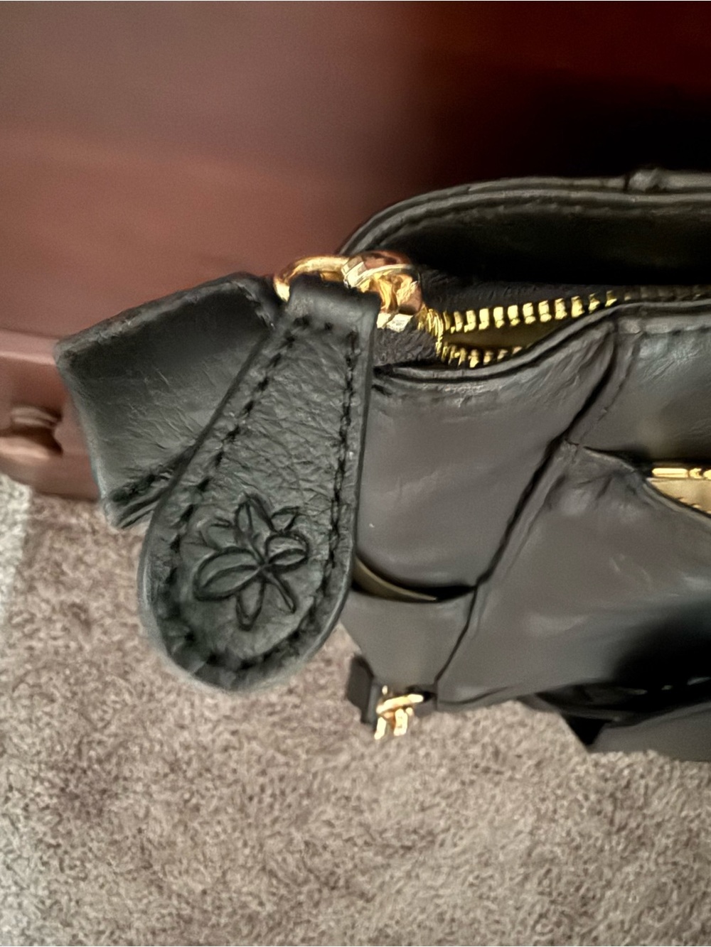 Lily Jade Brittany Leather Tote Bag with Tassel Accent - Picture 5 of 10
